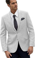 Retro Mens Jacket Slim-Fit Sporty Business Suit Casual Outerwear