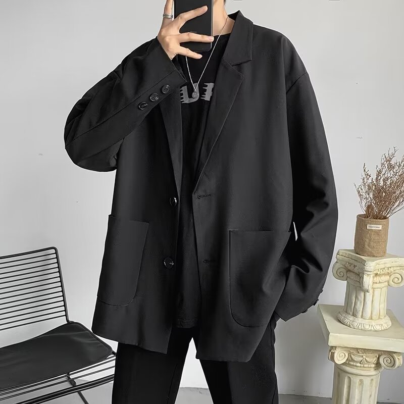Men's Fashionable Loose All-Match Casual Suit Jacket